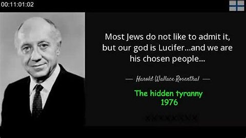 The Hidden Tyranny: The Rosenthal Document. Jewish DC Insider Admits Zionist Plot to Destroy America