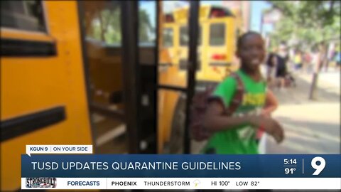 TUSD staff and students are released from COVID-19 isolation, quarantine guidelines