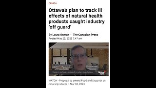 Ottawa -Trying to control Natural Health Products