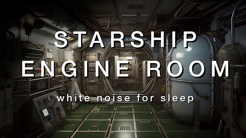 Starship Engine Room | Sleep Sounds White Noise With Deep Bass | For 3 Hours