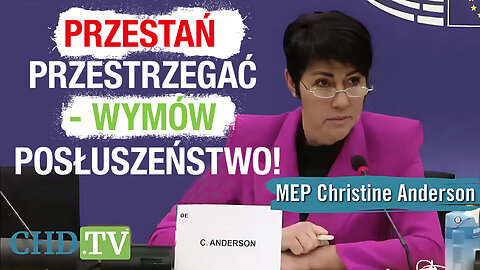 Christine Anderson - wezwanie do przebudzenia: "Uległość nie wiedzie do wyzwolenia z tyranii" - napisy PL