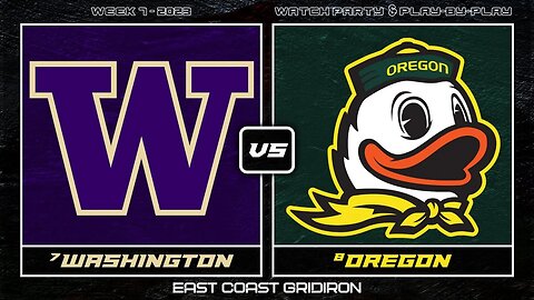 Washington vs Oregon - Live - Play by Play & Watch Party