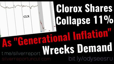 Record High Inflation Mentions, Clorox Shares Collapse 11% As "Generational Inflation" Wrecks Demand