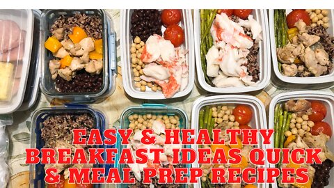 Easy & Healthy Breakfast Ideas Quick & Meal Prep Recipes