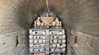 Loading Wood Fired Kiln - wood firing #8