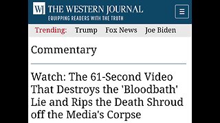 The 'Bloodbath' Psyop...