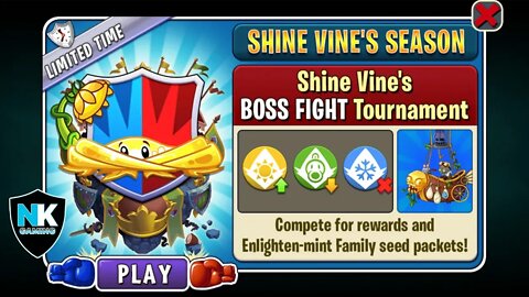 PvZ 2 - Arena - Week 111 - Shine Vine vs. Zomboss - Level 1 Plants