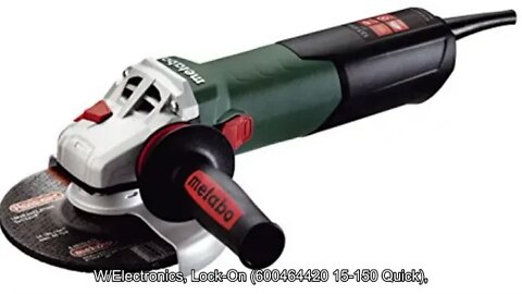 Metabo - 6" Angle Grinder - 9, 600 Rpm - 13.5 Amp W/Electronics, Lock-On (600464420 15-150 Quick)