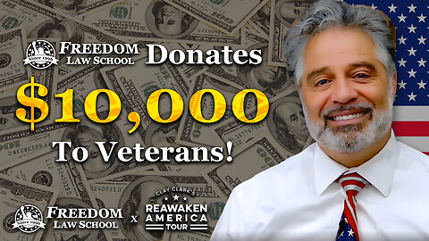 Freedom Law School Donates $10,000 to Disabled Veterans!