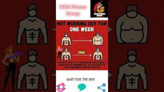 🔥Not working out for one week🔥#shorts🔥#wildfitnessgroup🔥20 September 2022🔥