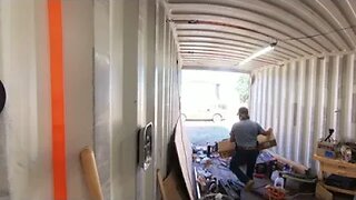 360 video Part 1 of cleaning up my shipping container/shop 360 video