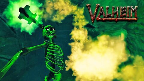 Encontrei um Esqueleto Tóxico, Explorando a Dungeon da floresta negra | Valheim (PT-BR) #4