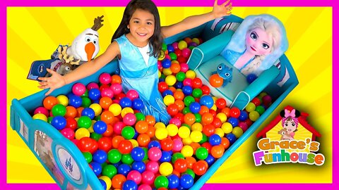 Frozen 2 Toys Fun With Pit-balls, Princess Elsa Disney Toys