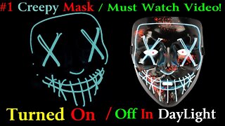 Ylovetoys Halloween Mask LED Light Up Purge Mask for Festival Novelty and Creepy jeepers creepers