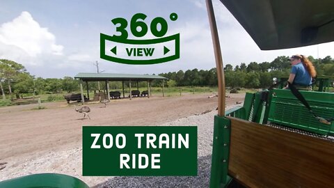 Immersive Zoo Train Ride || Gulf Breeze Zoo Virtual Experience || Episode -3 || 360 VR - 5.7 K Video