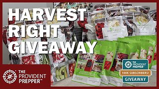 100K Subscriber Giveaway: $200 in Harvest Right Freeze Dried Foods