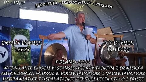 AUTOHIPNOZA PODRÓŻ W PODŚWIADOMOŚĆ I NADŚWIADOMOŚĆ SEANS UZDRAWIAJĄCY DZWIĘKIEM GONGÓW/2022©TV NFO