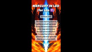 MERCURY in LEO for LEO ♌️ (1st house) #leo #selfmastery #astrology #tarotary