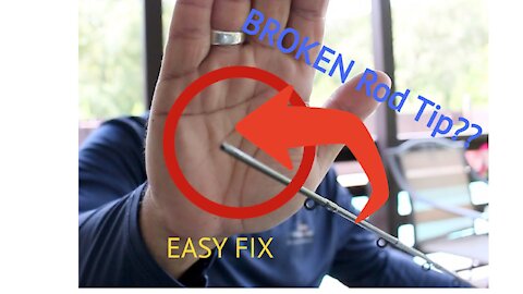Broken Fishing Rod Tip??? Easy Fix!!