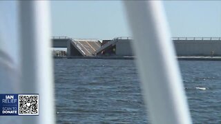 AFTER THE STORM: Katie Lagrone and Matthew Apthorp reporting Sanibel Island