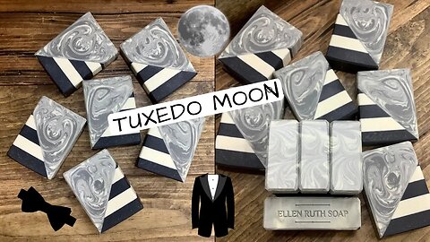 Making 🖤 TUXEDO MOON 🌚 2 Day Design w/ Layers & ITPS + Fun Color Morph | Ellen Ruth Soap