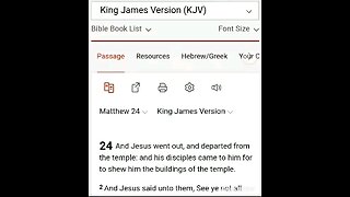 MATTHEW 24 END TIMES PROPHECIES