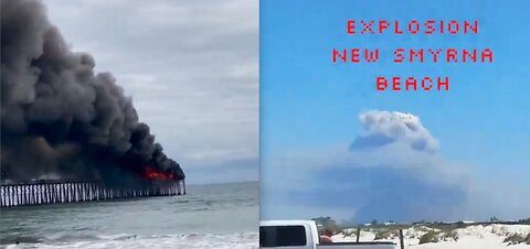 MUSHROOM CLOUD OFF FLORIDA COAST*MASSIVE CALIFORNIA PIER FIRE*RUSSIA TO SEIZE NATO ASSETS*PROTESTS*