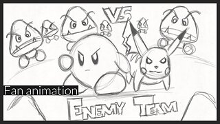 My first animation “Kirby vs Pikachu”