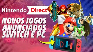 A MAIOR Nintendo Direct! Vamos conferir TODOS OS NOVOS JOGOS para o YUZU e Ryujinx (e Switch)