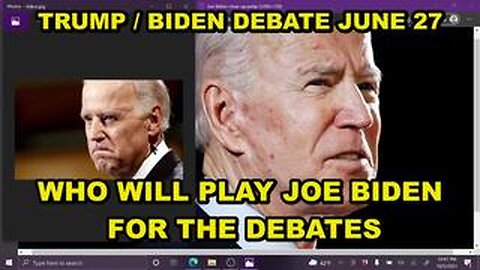 TRUMP/ BIDEN AGREE ON 2 DEBATES - MASKS WILL BE A BIG PART OF IT ALL - DON'T BELIEVE THE T.V. SHOTS