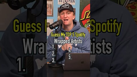 BRIAN’s TOP 5 SPOTIFY WRAPPED ARTISTS!! Can You Guess It?! #shorts #guess #2023 #spotifywrapped