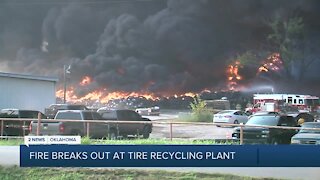 Fire Breaks Out at Tire Recycling Plant