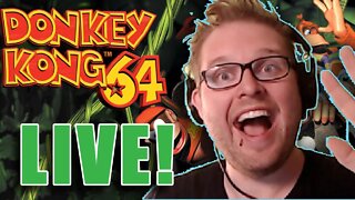 Donkey Kong 64 LIVE - In the Basement - my first N64 game ever