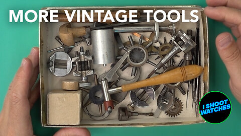 A Box of Vintage Watchmaking Tools and Parts from G & J Watch Repair