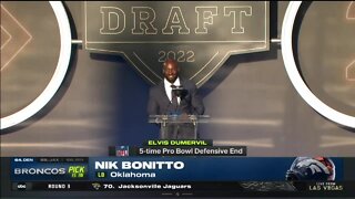 Denver Broncos select edge rusher Nik Bonitto with their first pick in 2022 NFL Draft