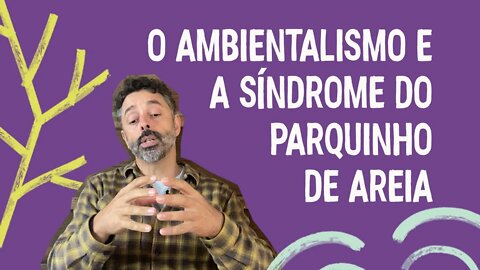 O ambientalismo e a síndrome do parquinho de areia