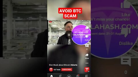 ELON MUSK BTC GIVEAWAY SCAM ALERT ! #cryptoscam #scamalert #bitcoingiveaway #bitcoin #cryptonews