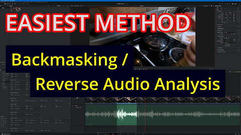 EASIEST way to do Backmasking / Reverse Audio Analysis 2023 | Davinci Resolve 18 | 4kUHD