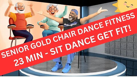 Senior Gold Fun Chair Dance Fitness Seated Workout | 25 Minutes | Sit Dance Get Fit