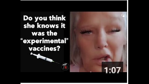 Do you think she knows it was the “experimental” vaccines? 💉🥴