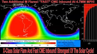 X-Class Solar Flare And Fast CME Inbound in 32 hours? Strongest Of The Solar Cycle!