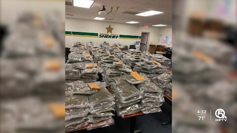 Florida sheriff's office confiscates 770 pounds of marijuana