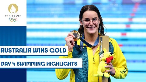 Australia bag two swimming medals on day 4 | Paris 2024 Highlights