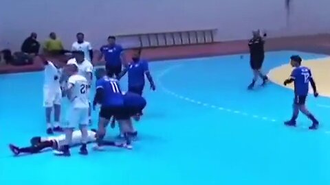 Jordanian handball player Adel Bakr Attari (36) suddenly collapses mid-game, dies of heart attack