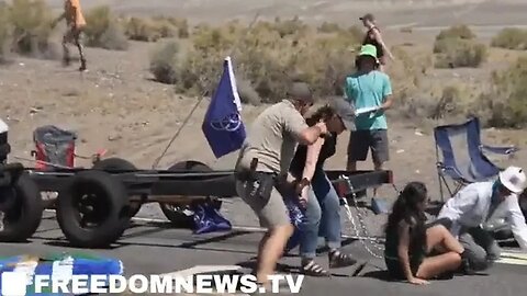 Nevada Rangers ram through climate protest blockade after group shut down BURNING MAN