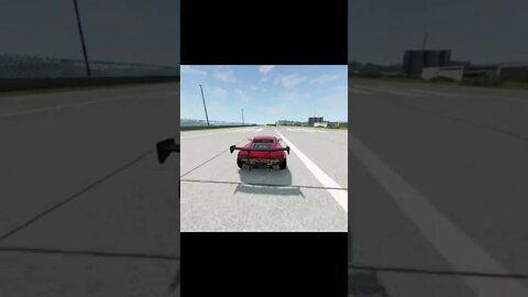 Lamborghini 300 KM/H Crash! Cars vs Trucks BeamNG Drive #Shorts