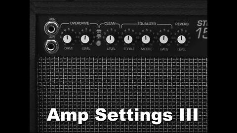 AMP SETTINGS III Guitar Amplifier Head & Speaker Cabinet footswitch controls and settings BUGERA G20