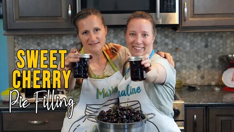 How to Make Homemade Sweet Cherry Pie Filling; Canning