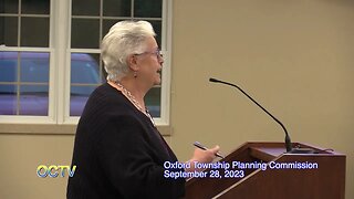 Oxford Township Planning: 9-28-23