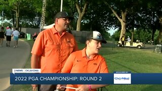 Several golf fans from outside the state at Southern Hills